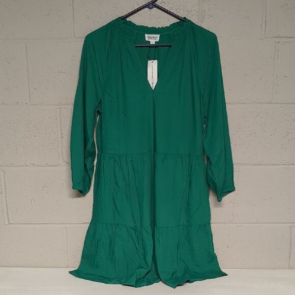 The Drop Women's @Caralynmirand Tiered Ruffle-Neck Tiered Mini Dress Size S NWT - Picture 3 of 8